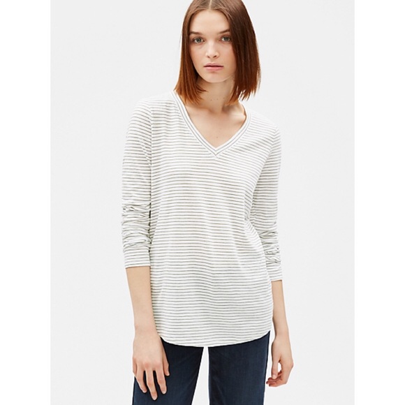 eileen fisher v neck top